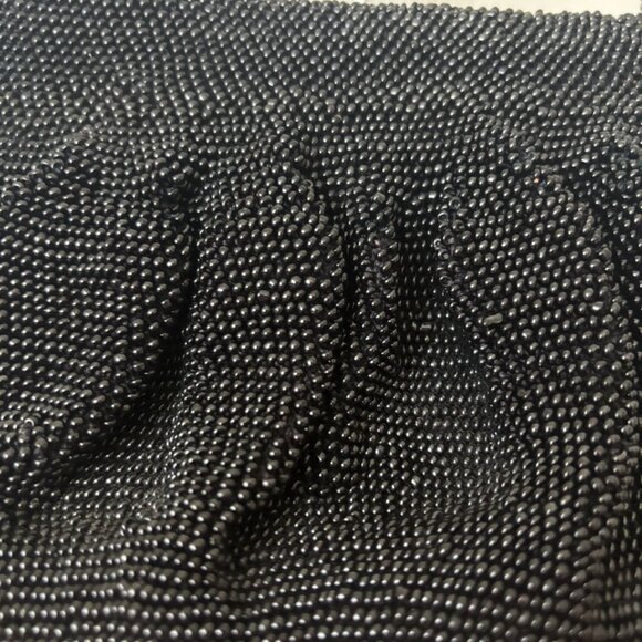 Gorgeous 1920s-1930s Vintage Black Evening Bag with Caviar Beading - Picture 3 of 8